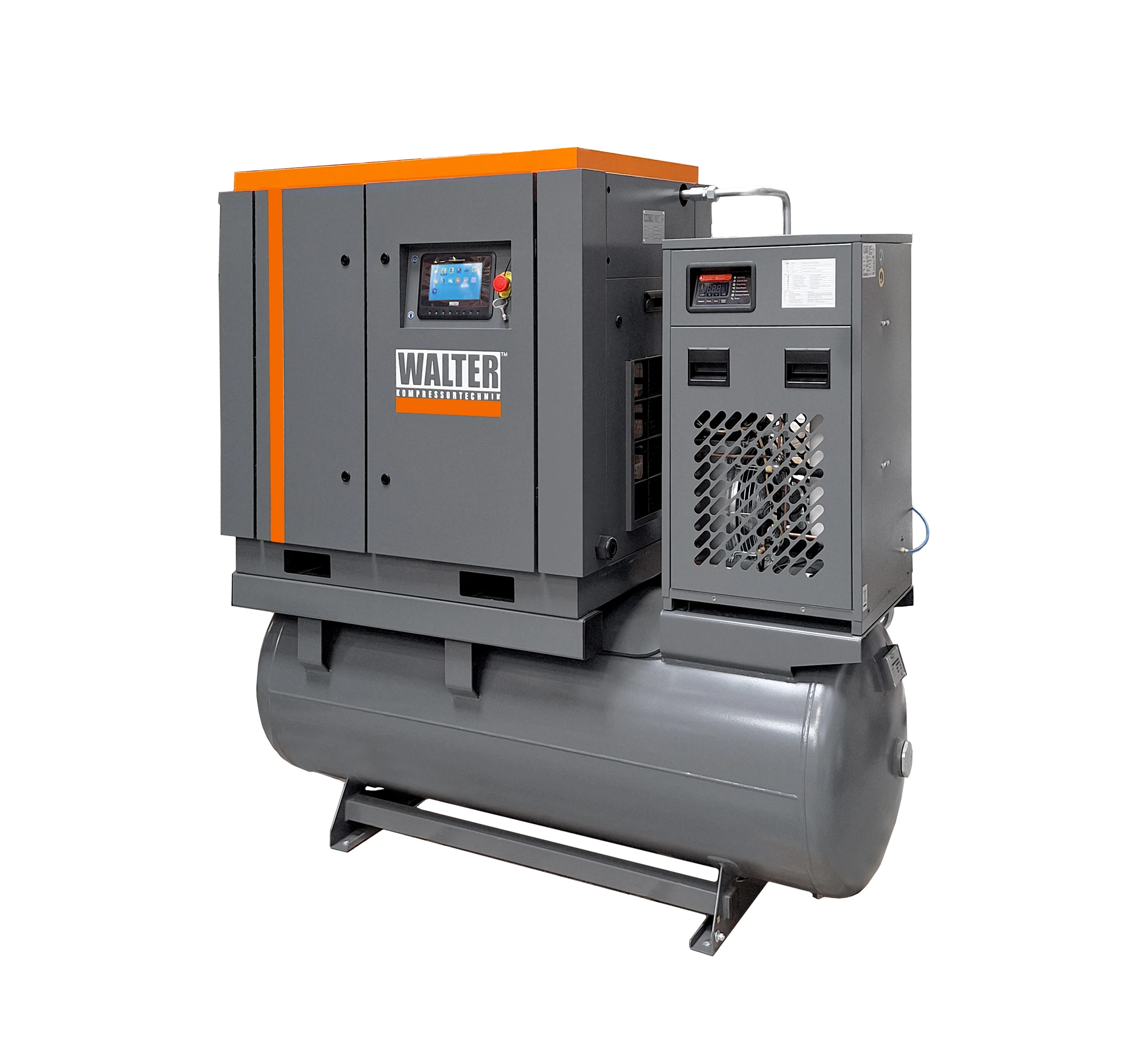 Jednostopniowa sprężarka śrubowa SK 11 SP 11 kW, zbiornik 500 L, ciśnienie 8–13 bar, głośność 67 dB, z wbudowanym osuszaczem i filtrami